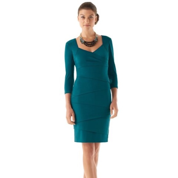 Turquoise Sheath Dress - Picture 2 of 6